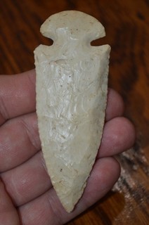 Classic Burlington Chert Archaic Dovetail Pike Co Illinois 3.75 x 1.3/8