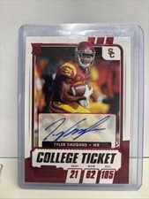 2021 Panini Contenders Draft Picks - College Ticket Autographs Tyler Vaughns...