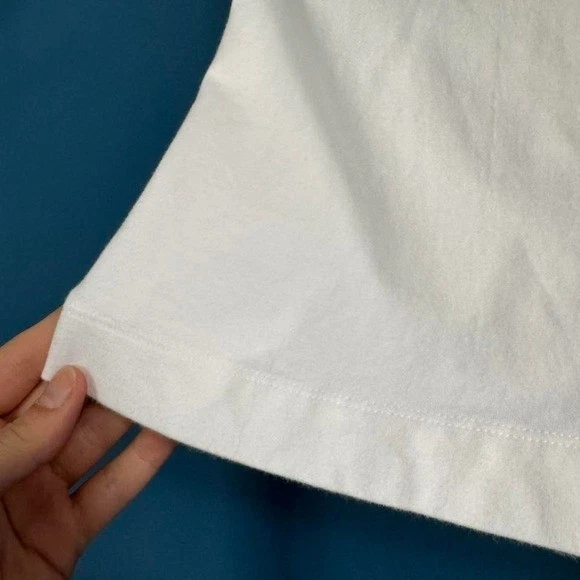 Top tubo Y2K para mujer talla mediana hueco 2004 blanco corbata frontal minimalista preppy Foto 2 de 4