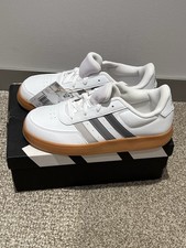 Adidas Breaknet 2.0 K Kids Size 5 White Gray Accent Color