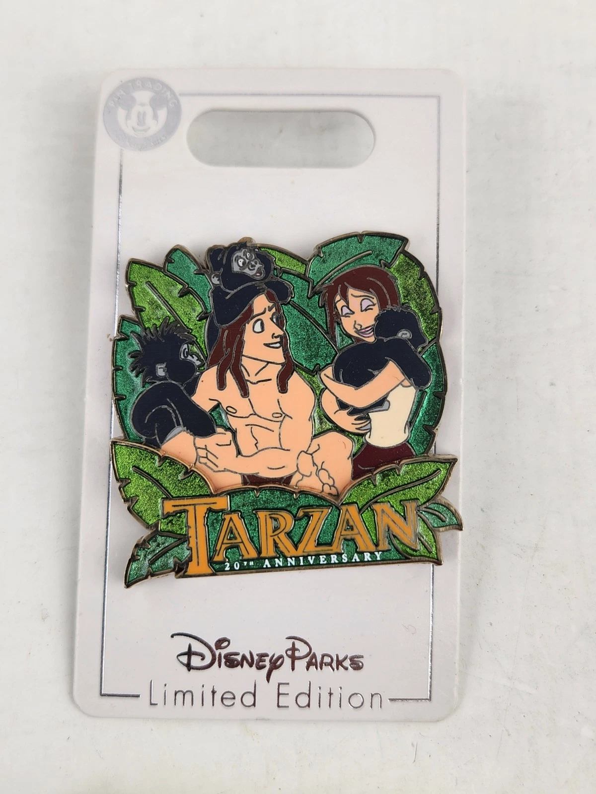 Disney 20th Anniversary Tarzan & Jane 3-D Pin LE 4000 NEW RARE 2019