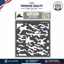 Reusable 6x6 Camouflage Stencils for Effortless DIY Painting Projects