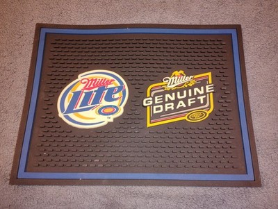 MILLER LITE BEER DRINK MAT    11 3/4'' X 9''        L-7