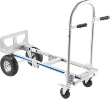 Aluminum Hand Truck Heavy Duty 1000 Lbs Convertible Folding Dolly Platform Cart