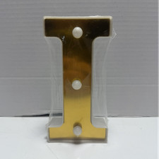 LED Marquee Letter  I  Light Gold Battery Operated Decor NEW