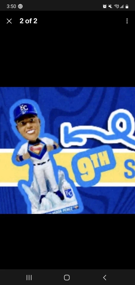 Kansas City Royals SUPERMAN SALVADOR PEREZ Bobblehead 07/09/25 PREVENTA Foto 3 de 4