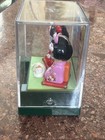 Solar Maiko Chan Twins with Sleeping Cat Figurine from Japan Solar Powered — photo 3