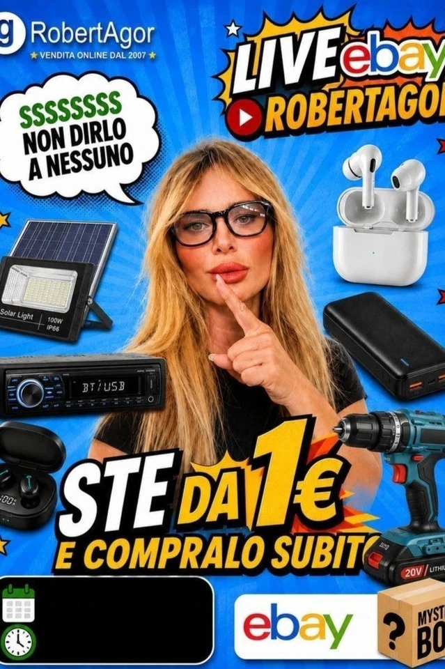 🔴 LIVE ROBERTAGOR TECH aste da 1€, Compralo Subito e Mystery Box 🔥🛒