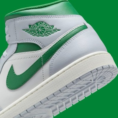 Nike Air Jordan 1 Mid Summit White/Pine Green DQ8426 142 Men's