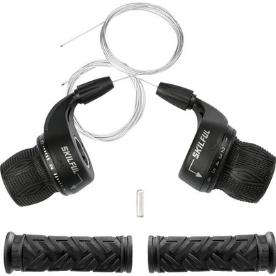 Fahrrad Schalthebel 3x6 Revoshifter Set Gummi Schaltgriff Fahrradteile