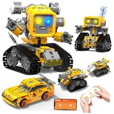 5 in 1 STEM RC Robotics Kit, APP  Remote Control Robot Building Kit, DIY