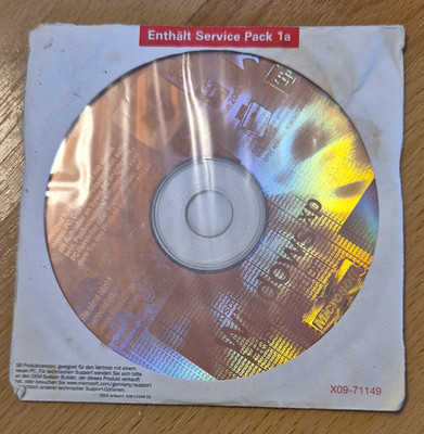 Microsoft Windows XP Betriebssystem OEM CD Deutsch, Service Pack 1a X09-71149