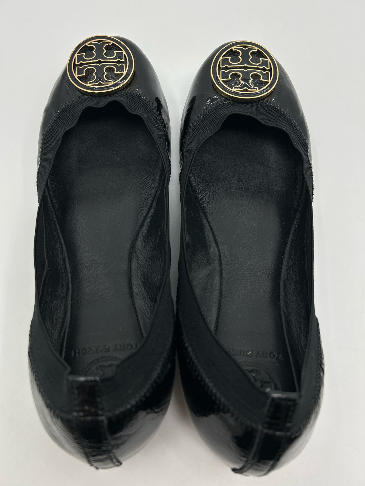 TORY BURCH Size 7.5 Black Women Caroline Patent Leather Ballet Flats thumbnail 5