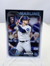 Jacob Amaya Rookie Card 2024 Topps Series 1 #144 RC Miami Marlins. rookie card picture