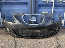 Seat Leon 2009 Front Bumper Complete With Grill & Fog Lights In Black