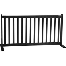 Dynamic Accents 42400 - 20 Inch All Wood Large Free Standing Gate - Black