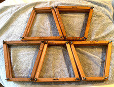 5 Wilson Vintage Wooden Tennis Racket Presses DOUBLE WOOD. Nice Condition