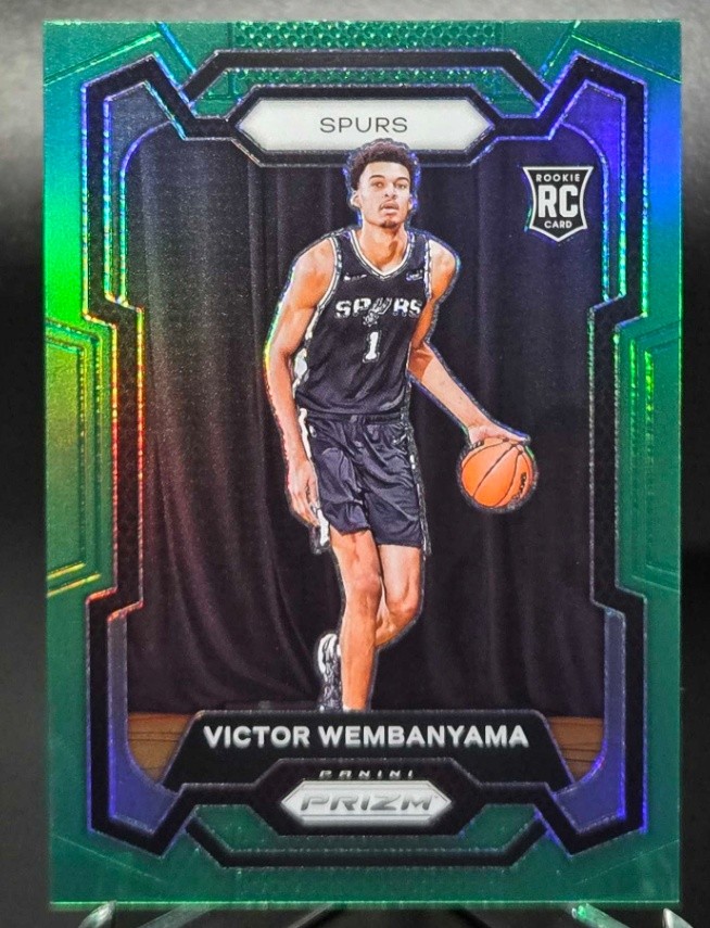 Victor Wembanyama 2023-24 Panini Prizm Green Rookie #136