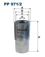 Filtron Kraftstofffilter PP 971/2 FüR Renault Trucks
