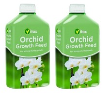 2 x Vitax Liquid Orchid Growth Feed For Strong Sturdy Growth Of Orchids 500ml 10.99 per litre