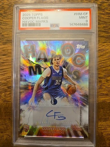 2025-26 Topps - Havoc Marks Cooper Flagg #HM-CF (AU, RC) Mint 9