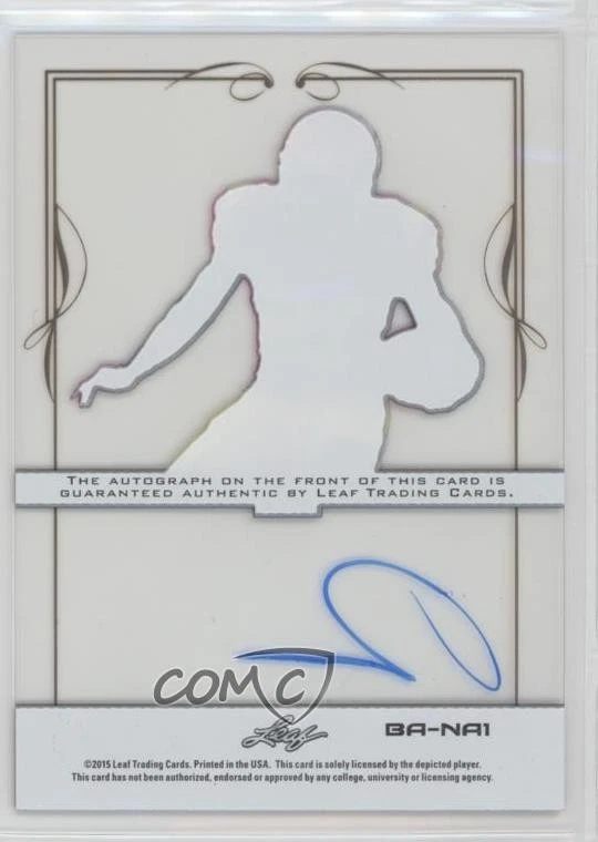 2015 Leaf Clear Base Auto Bronze Nelson Agholor #BA-NA1 Rookie Auto RC - Image 2 of 2
