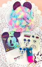 Mochila SHOPKINS Real Littles Mini FUZZY TIE DYE MOUSE OREJAS +6 Accesorios Clip