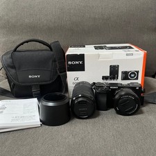 Sony a6000 Mirrorless Camera ILCE-6000Y Double Zoom Lens Kit 16-50mm 55-210mm