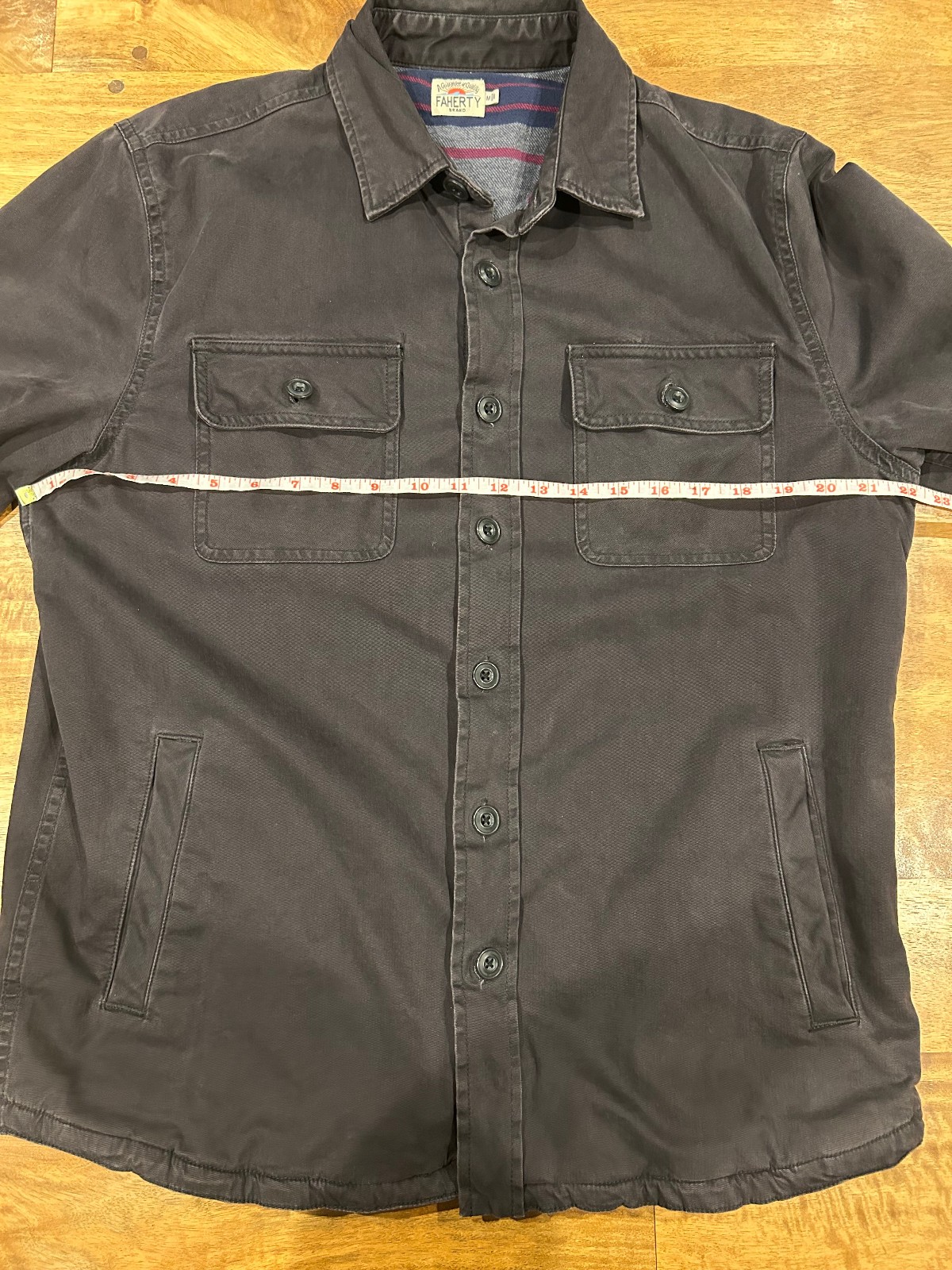 Mens Navy Faherty Lined Jacket Medium - image 3