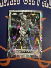 2022 Topps Chrome Carson Kelly #215 Black & White Ray Wave Refracator Parallel