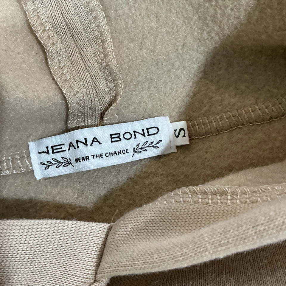 🌹 Moletom com capuz Jeana Bond bronzeado cropped - Pequeno - Imagem 4 de 4