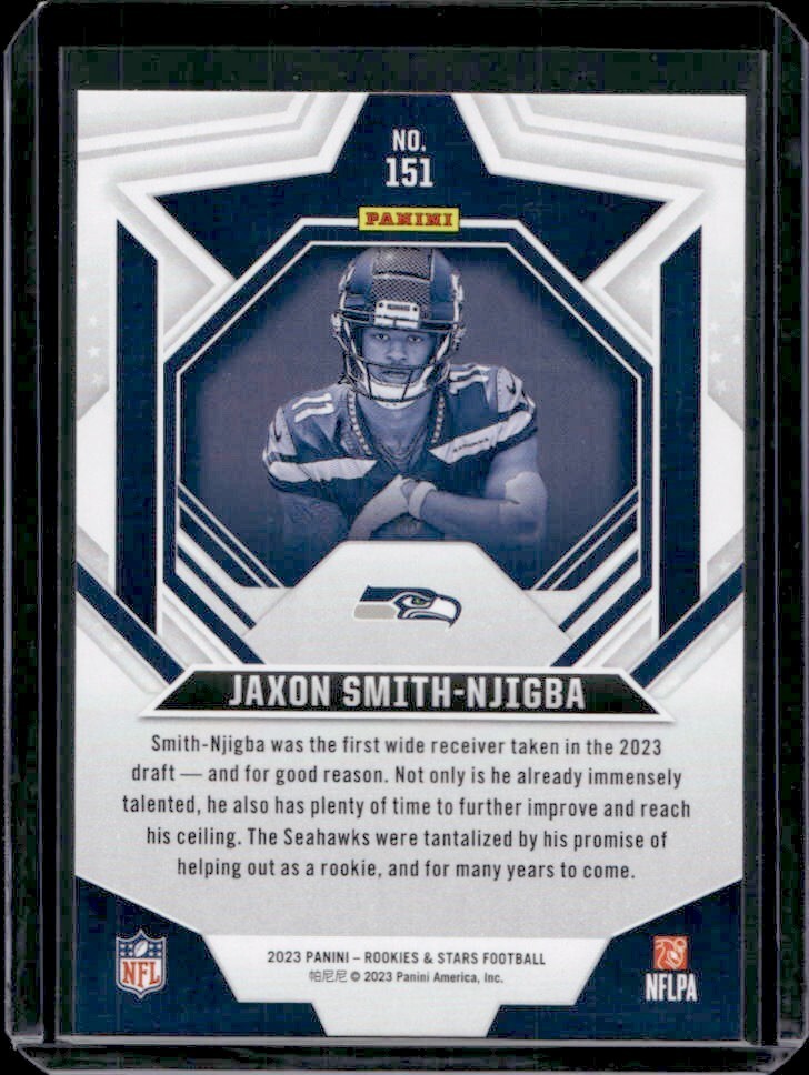 2023 Panini Rookies & Stars Jaxon Smith-Njigba RC #151 SEAHAWKS