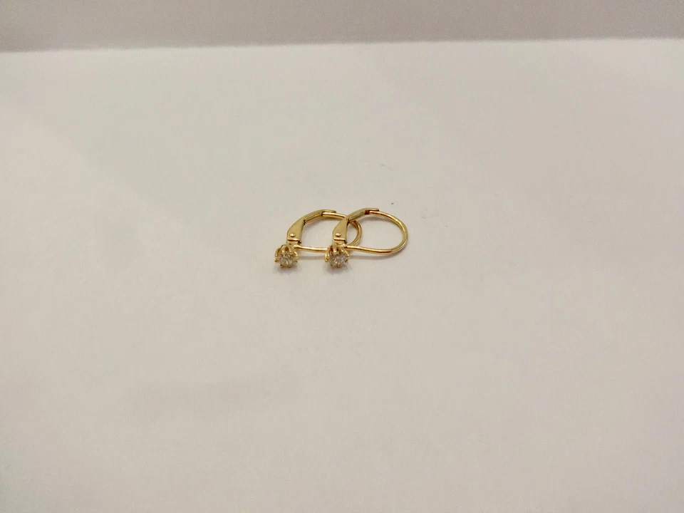 "Sonderangebot" Ohrhänger mit  2 Brillanten 0,26 Carat 750 er Gelbgold. - Bild 2 von 4