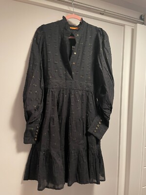 oliphant shirt dress mini OLIPHANT Mini Collared Shirt Dress Matrix Blue