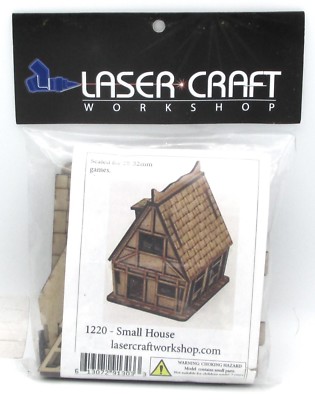 Laser Craft Workshop 1220 Small House (Jenash) Fantasy Terrain Half-Timbered