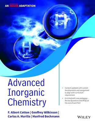Advanced Inorganic Chemistry by Albert Cotton 1st INTL ED
