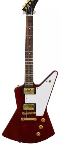 Cherry Aged Explorer Electric Guitar 1958 Extra Cut Faded Customizable 22Fret CM
