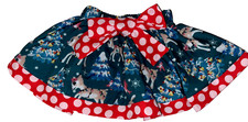 Infant Christmas Holiday Skirt Rudolph Red Nose Reindeer Green Red Dots 3- 9 mos
