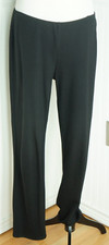 Eileen Fisher Women's Leisure Pants Trousers Sz L Black Stretchy Viscose Blend