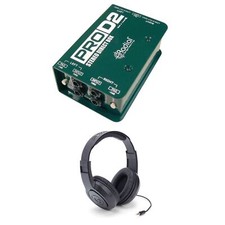 Radial Engineering ProD2 Stere Passive Direct Box Bundle with Samson Headphones