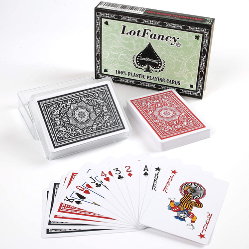 Waterproof Playing Cards, 100% Plastic, 2 Decks of Cards with Cases, for Pool... - Picture 11 of 12