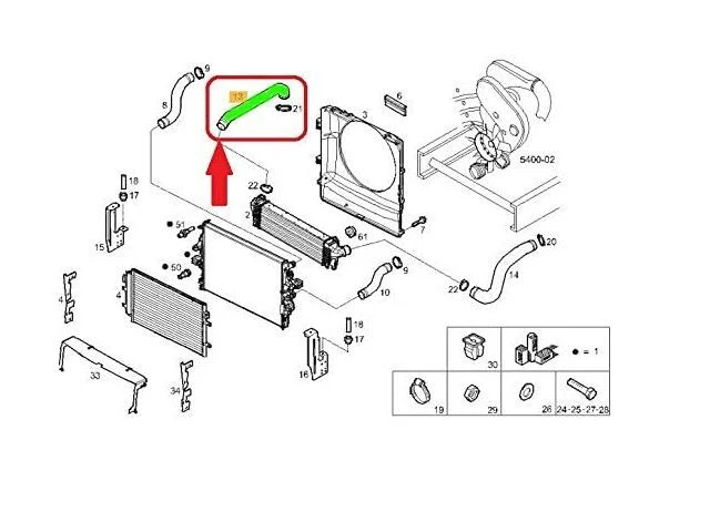 LADELUFTSCHLAUCH  FÜR  IVECO DAILY VI 3.0 JTD TURBO SCHLAUCH 5801359166 - Bild 4 von 4