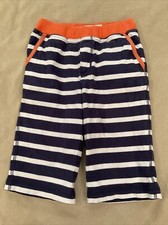 Mini Boden Shorts 6 Years Boys Blue Striped Flaw