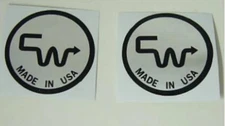 NOS CW Racing OS BMX Decal Sticker Frame seatpost handle bar