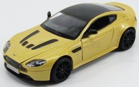 Statisches Modellauto Diecast Aston Martin V12 Vantage S 2010 Gelb Massstab 1/24