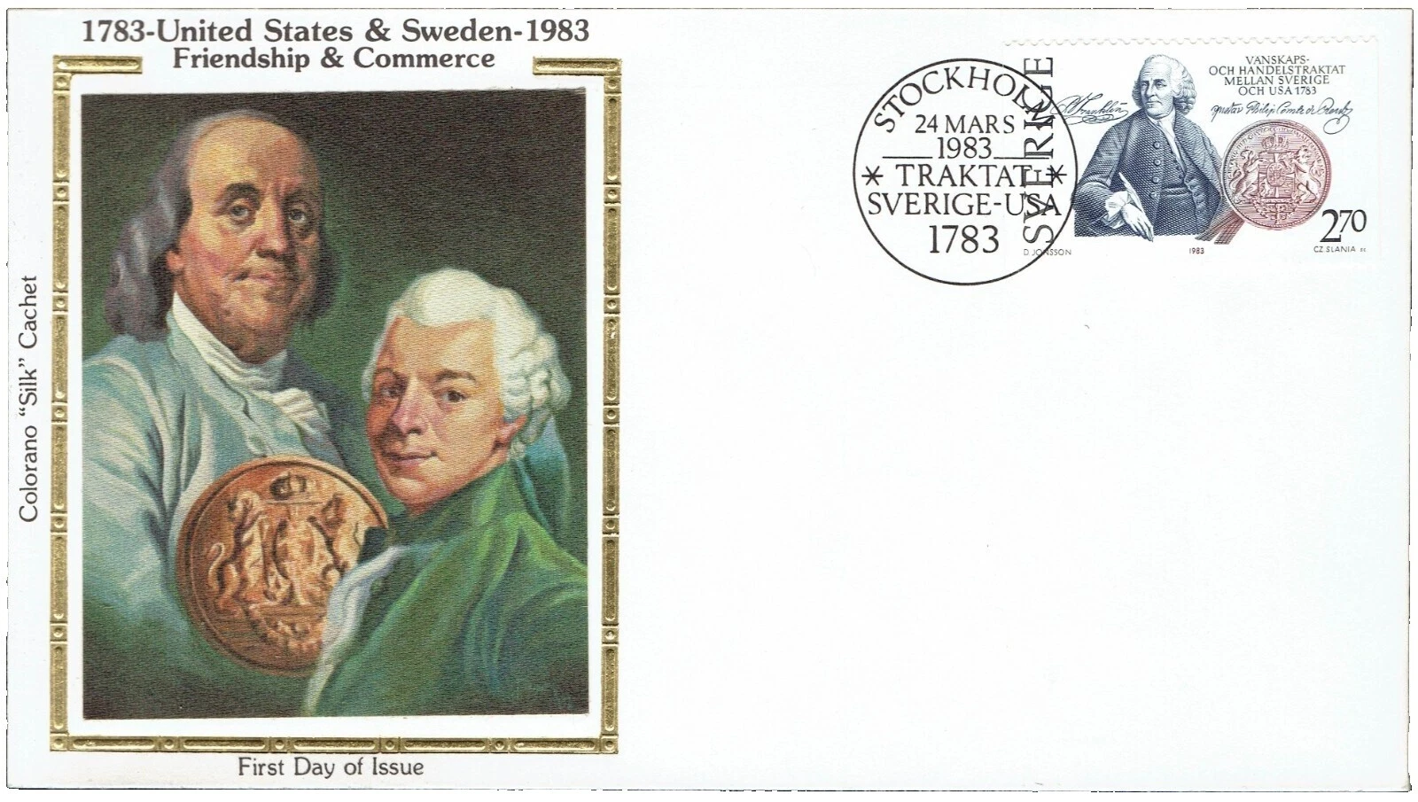 Multi-Color decimal con primera estampilla de una emisión