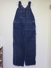 Vtg NWT Sears BIB Overalls Men's 38x32 Blue USA AFL CIO CLC UNION MADE 12559