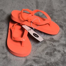 Cat Jack Toddler Girls' Keira Flip Flops Sandals Coral, Large 9/10 NWT