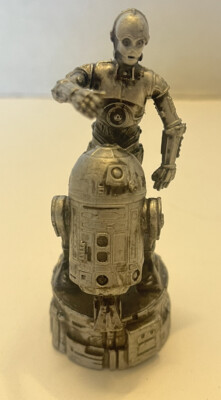 2005 Star Wars R2D2 & C3PO Cake Topper Figure Chess Piece Replacement Part 3.75''