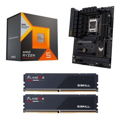  AMD Ryzen 5 7600X3D, ASUS TUF B650 PLUS WiFi, G.Skill Flare X5 32GB DDR5 Combo